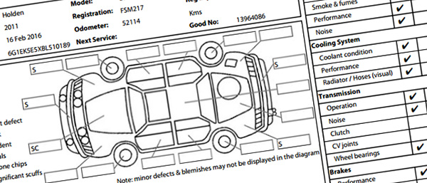 Turners Vehicle Condition Report Explained